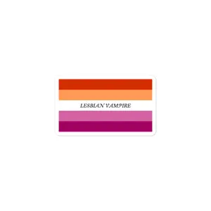 Lesbian vampire flag stickers