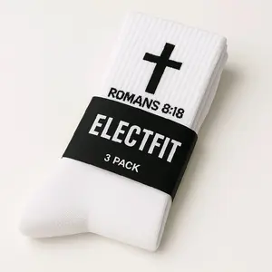 Electfit Christian socks- Romans 8:18 walk in faith!