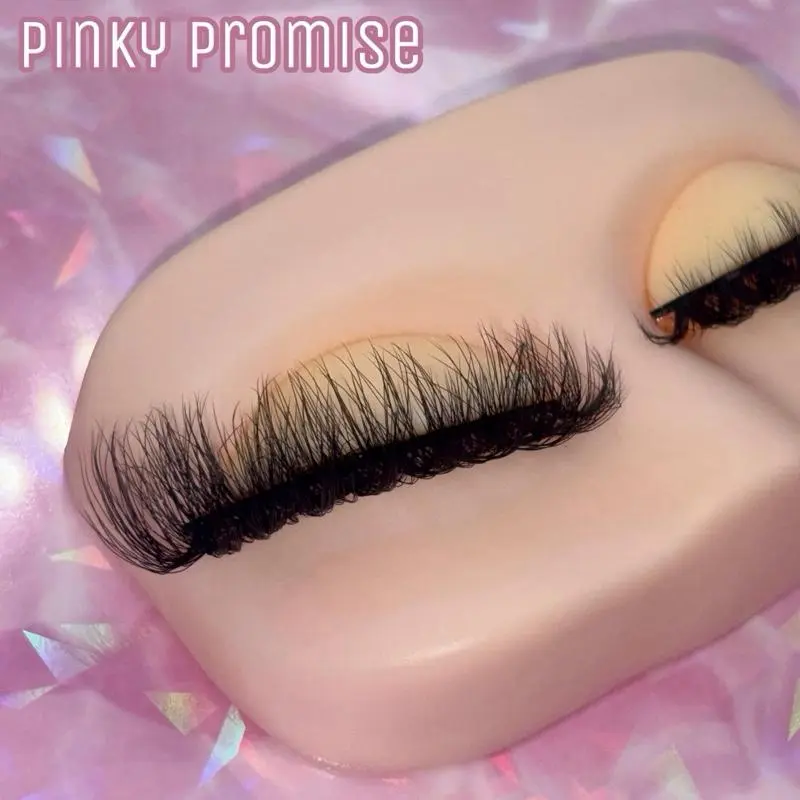 Pinky Promise 12mm Faux Mink Cat Eye False Strip Eyelashes