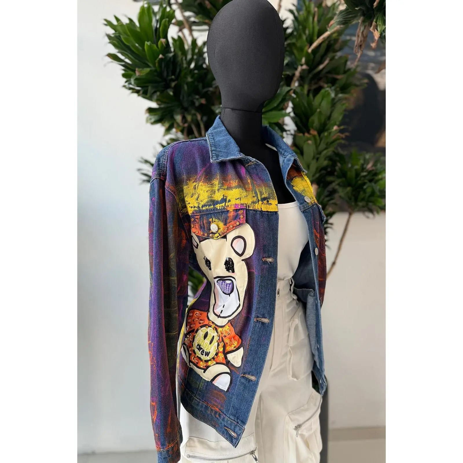 Teddy Bear Jeans Jacket