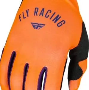 Fly Racing Gloves for Women Size Large- Orange and Black Design with Logo