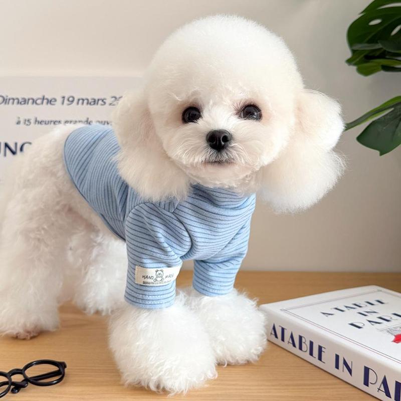 Pet Clothes Dog Cat Puppy Kitty Winter Warm Stripes Thickened For Small Medium Dog DDY183