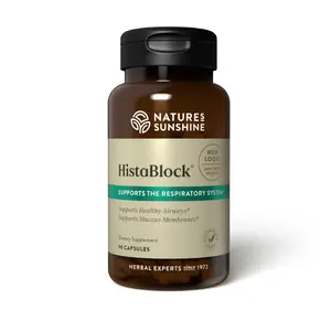 Nature's Sunshine HistaBlock | Respiratory Support Supplement | Supports Airways & Blocks Irritants | Antioxidant Strength | Seasonal Allergy Help | Natural Respiratory Function Aid 90 Capsules