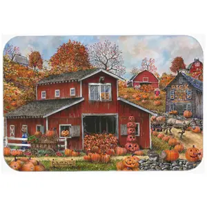 212 MAIN Large Fall Tempered Glass Chopping Board - Heatproof Kitchenware, Carolines Treasures Pick Your Own Pumpkins Themed Cutting Board