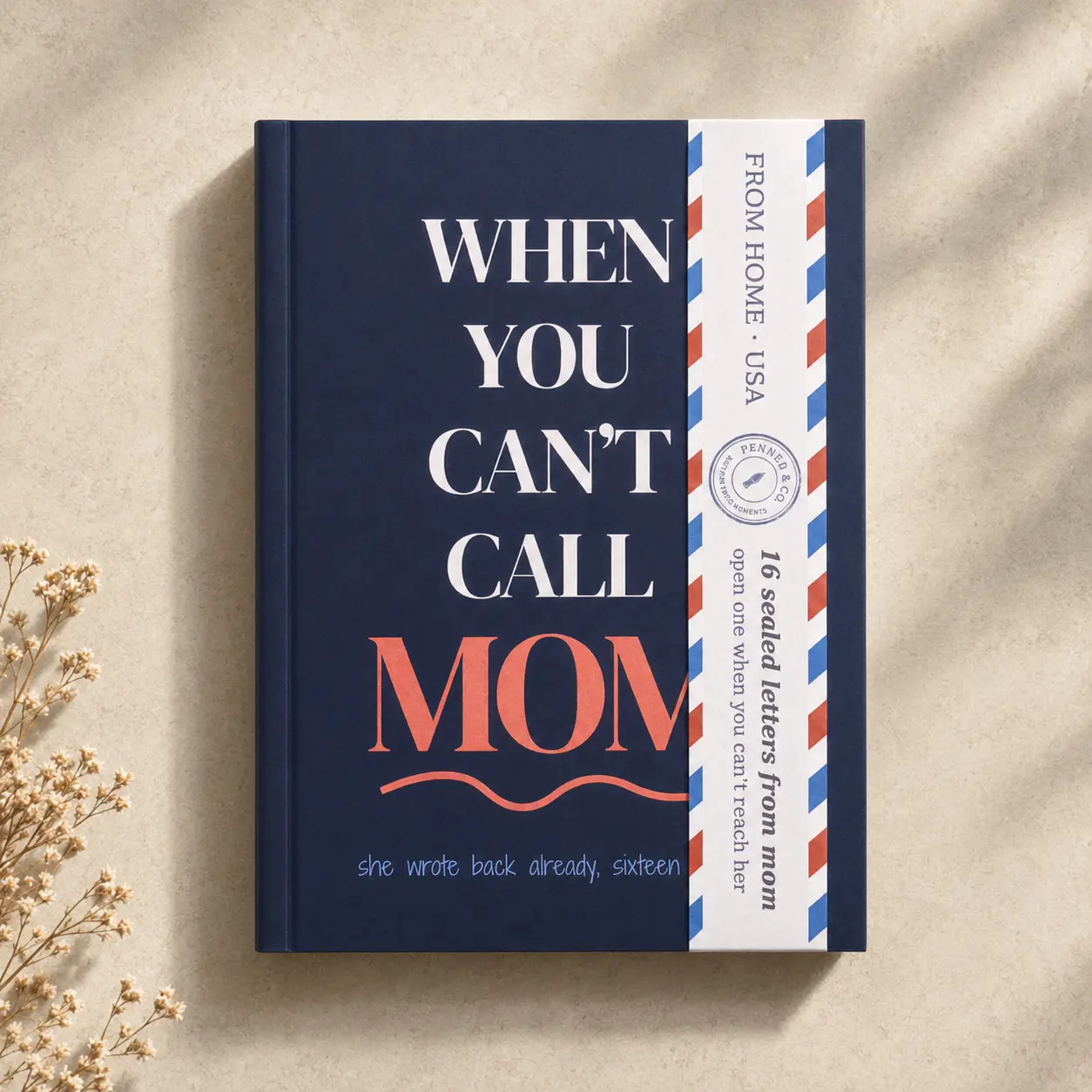 Going Away Gift for Daughter – "Open When" Letter Book from Mom, 16 Sealed Sentimental Keepsake Letters for Moving Away