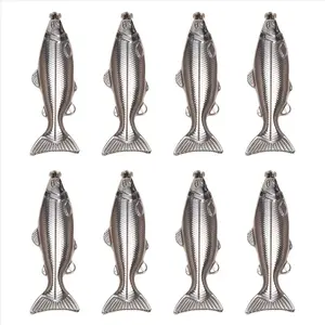 8 Set Fish-Shape Hip Flask 5Oz Bottle Mini Pocket Flask Stainless Steel Party Drinkware for Outdoor