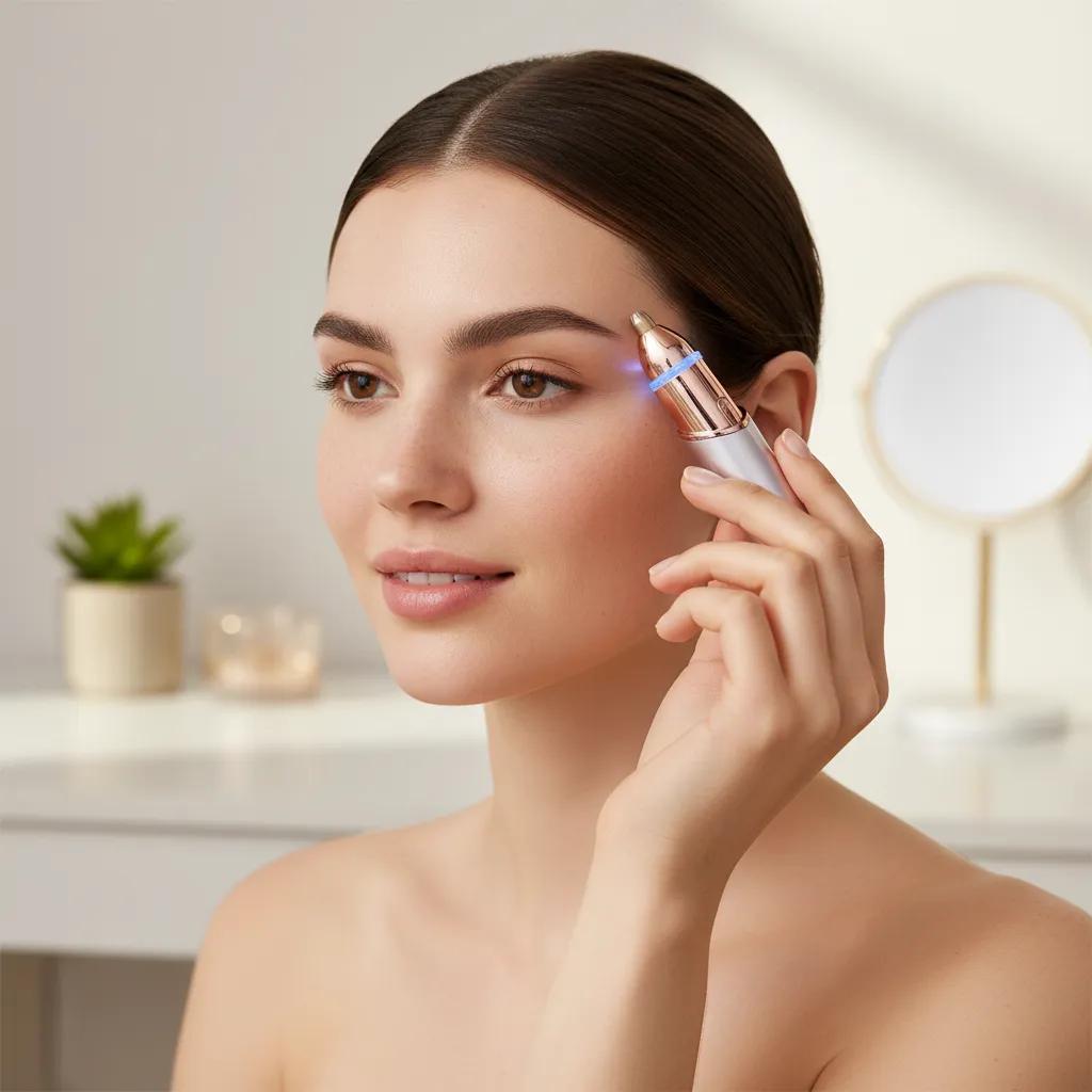 OANVA 2 in 1 facial & eyebrow hair trimmer for Women, Rechargeable Face Razor, Lip & Peach Fuzz Remover, Precision Eyebrow Shaper, Portable Painless Hair Removal Tool.SummerWins DealsForYouDays,summerhairstyles
