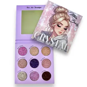 Crystal Shimmer Palette Eyeshadow Glitter Metallic
