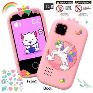 Kids Smart Phone High Sensitivity Touch Screen Toy, Music Player, Perfect Gift for Children, Interactive Learning Device