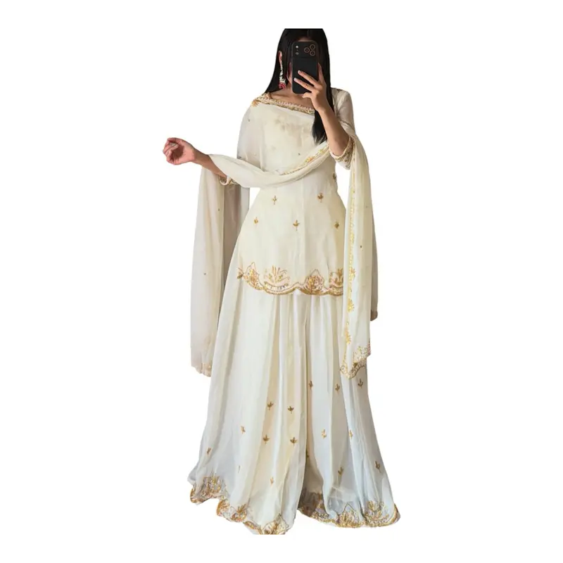 Heavy handwork Sarara Kurta Set Sarara