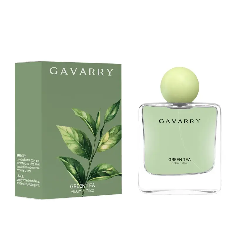 Gavarry Tea Perfume, Citrus & Lemon Top Notes, Herbal & Mint Middle Notes, Amber & Musk Base Notes, Refreshing Fragrance