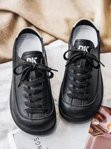 Men's Comfortable Slip-On Shoes, Casual & Formal Wear, Round-Toe Patchwork Design, Medium Width, All-Season PU Leather