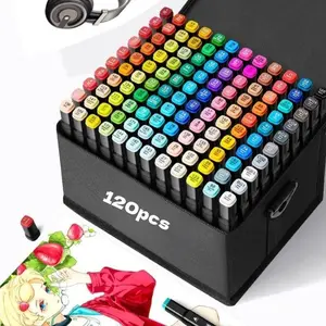 60/72 color dual tip Acrylic markers wash resistant and non fading ideal for artists painting card making DIY art creation book coloring object marking student and adult back to school gifts