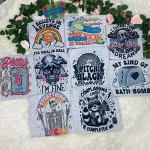 2 Tees Mystery Shirts Grab Bag- Pick Your Theme-Unisex-ASH GRAY T-SHIRTS -Sublimation Print