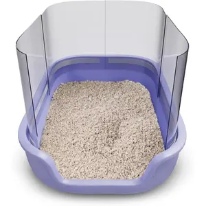 Cat Litter Box Pee Shields (4 Pcs) | Litter Box Cover 15 * 11.5in | Cat Pee Shields & Privacy Screen - Splash Guard for Open Top Litter Pan - Box Not Included