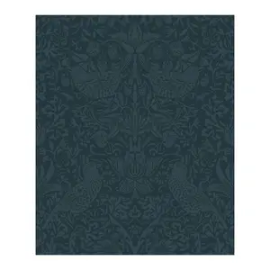 NextWall Tonal Bird Garden Peel and Stick Wallpaper