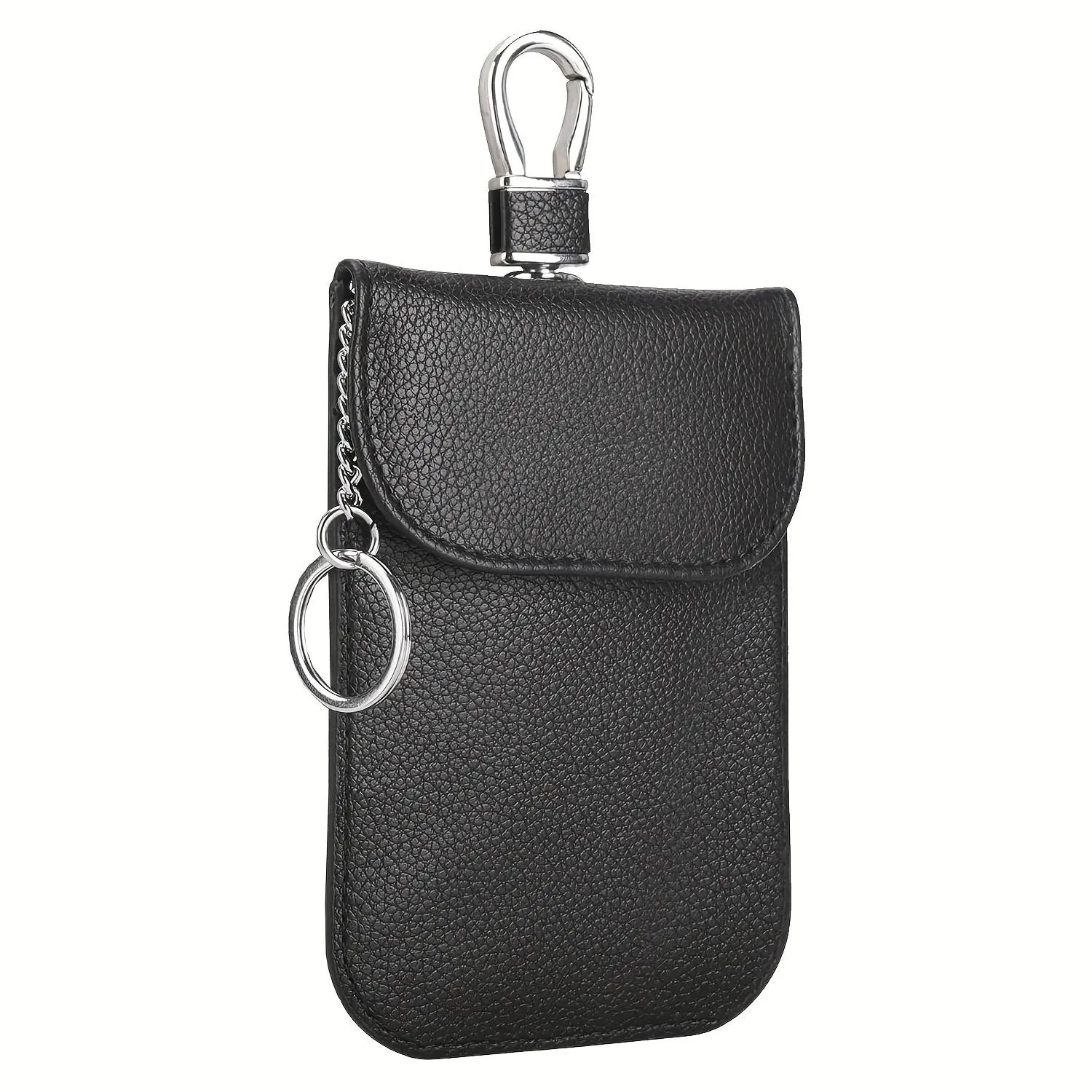Keychain protective case, anti-theft pouch, hacker-proof device blocker, RFID signal shielding bag for car keys