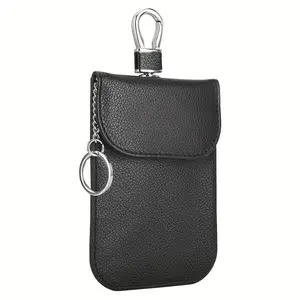 Keychain protective case, anti-theft pouch, hacker-proof device blocker, RFID signal shielding bag for car keys