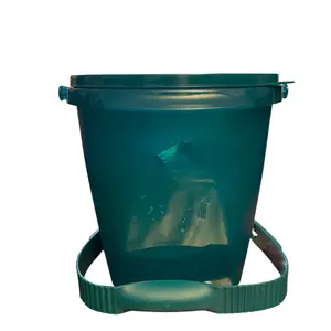Teal 5L Bucket for Storage and Carrying with Durable Handle and Secure Lid Ideal for Household Use
