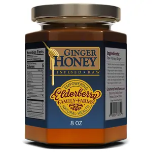 Ginger Infused Raw Honey