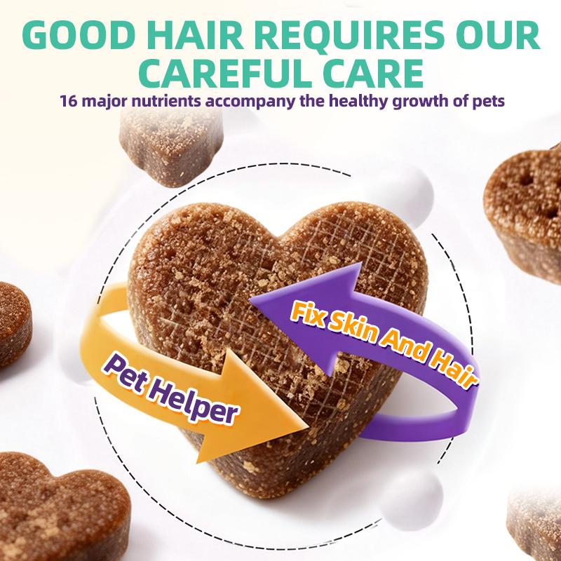 Hegenpet 16-in-1 Multivitamin Heart-Shaped Chews forDogs & Cats - Visible Hair Growth, Shiny Coat & Joint Care -Immunity Boost (120g) Hegenpet 16-in-1 Multivitamin Heart-Shaped Chews forDogs & Cats - Visible Hair Growth, Shiny Coat & Joint Care -Immunity Boost (120g)