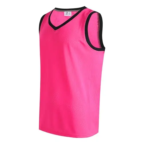 Black Neck hot Pink Jersey