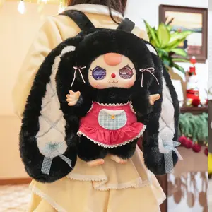 QIQI-Your Backpack 800% WITH BOX plush  BLIND BOX SERIES .Bunny Plush Dolls，Soft Furry Collectibles，Stuffed Animal