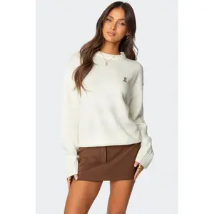 Puppy Love Embroidered Sweater