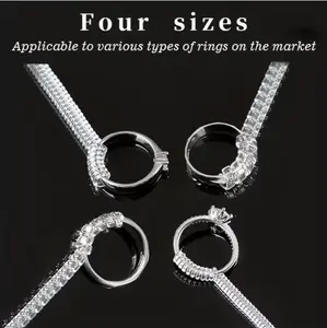 Invisible Ring Sizing Kit 4 Sizes ClearDIYScrew Fastener for Loose Rings Perfect for Weddings and Outdoor Activities Secure Fit Easy Secured Ring Sizer