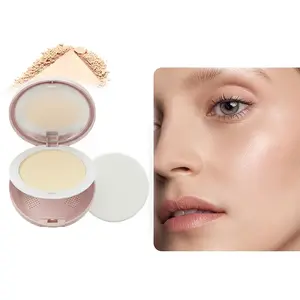 Waterproof Matte Powder Foundation, Natural Long-Lasting Breathable Formula, 1 Box Set, Ideal for Daily Use, Lightweight & Non-Greasy Finish