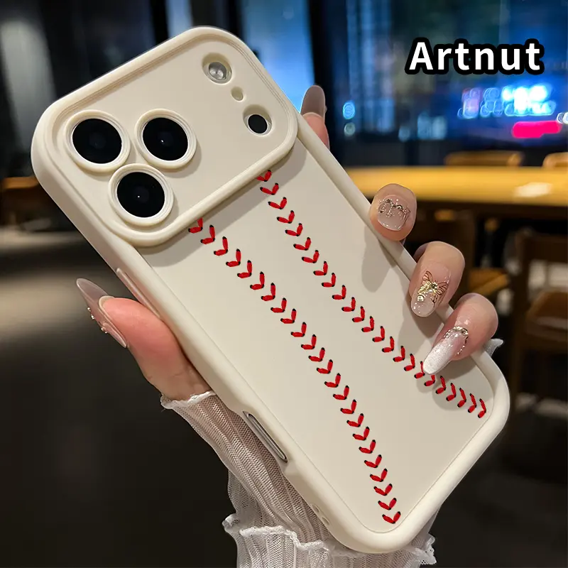 TPU Phone Case for iPhone 17 Pro Max, Baseball Pattern Casing, Protective Lens Coverage, Shockproof Durable Soft Cover Gift for Boys, Smartphone, Handheld, Devices