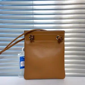 Pre-owned HERMÈS Leather Crossbody Bags Hermes Milo Lambskin Swift Mini Aline Gold Stamp Z 99555597