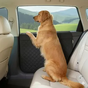 Car Door Protector for Dogs, . . in Anti Scratch D Oxford Fabric, Door Guards from Dog Scratching, Compatible with SUV Pickup Trucks, Black