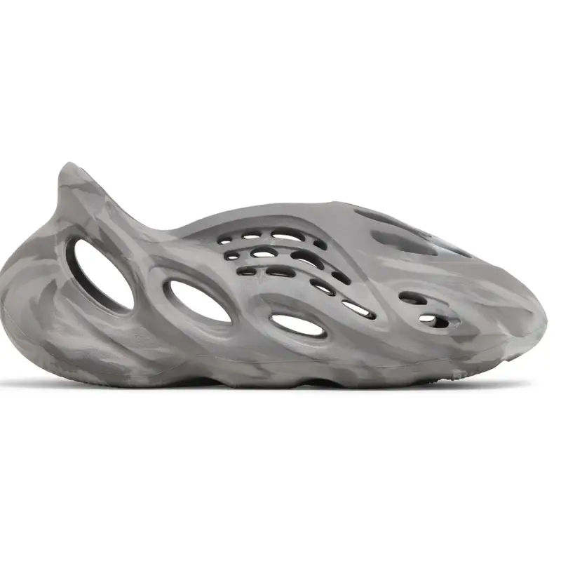 Adidas Yeezy Foam Runner MX Granite IE4931 Unisex Casual Trainers - Foam Construction, Breathable Runner Flat, Cushioned Sporty Running Shoes, Round Toe Cap, Rubber Outsole, Slip-On Athletic Streetwear Shoes