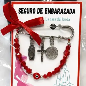 Evil Eye Jewelry for Women - Red Protection Pin - Unique Gift Idea for Babies, Infants and Toddlers - Evil Eye Pin, Red String, Amulet for Good Luck and Energy Fits Stroller and Blanket. Jewellery