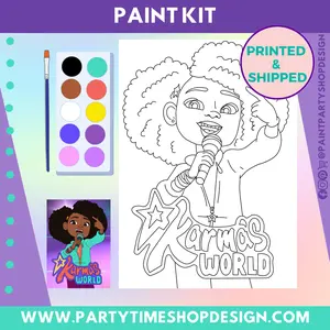 Karma's World Inspired DIY 8x10 Stretched Paint Kit