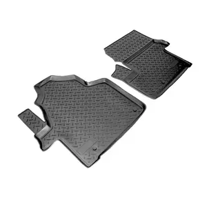 D Custom Fit Floor Mats for 2007-2018 Mercedes/Freightliner/Dodge Sprinter (All Trims), All-Weather Floor Liners, Black, Rubber (Won't fit Passenger/Crew Sprinter)