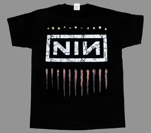 Nine Inch Nails Nin Logo New T-Shirt - Design&Printed In The USA Unisex Graphic Tee Casual Classic