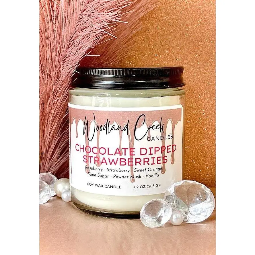 Chocolate Dipped Strawberries Soy Wax Candle