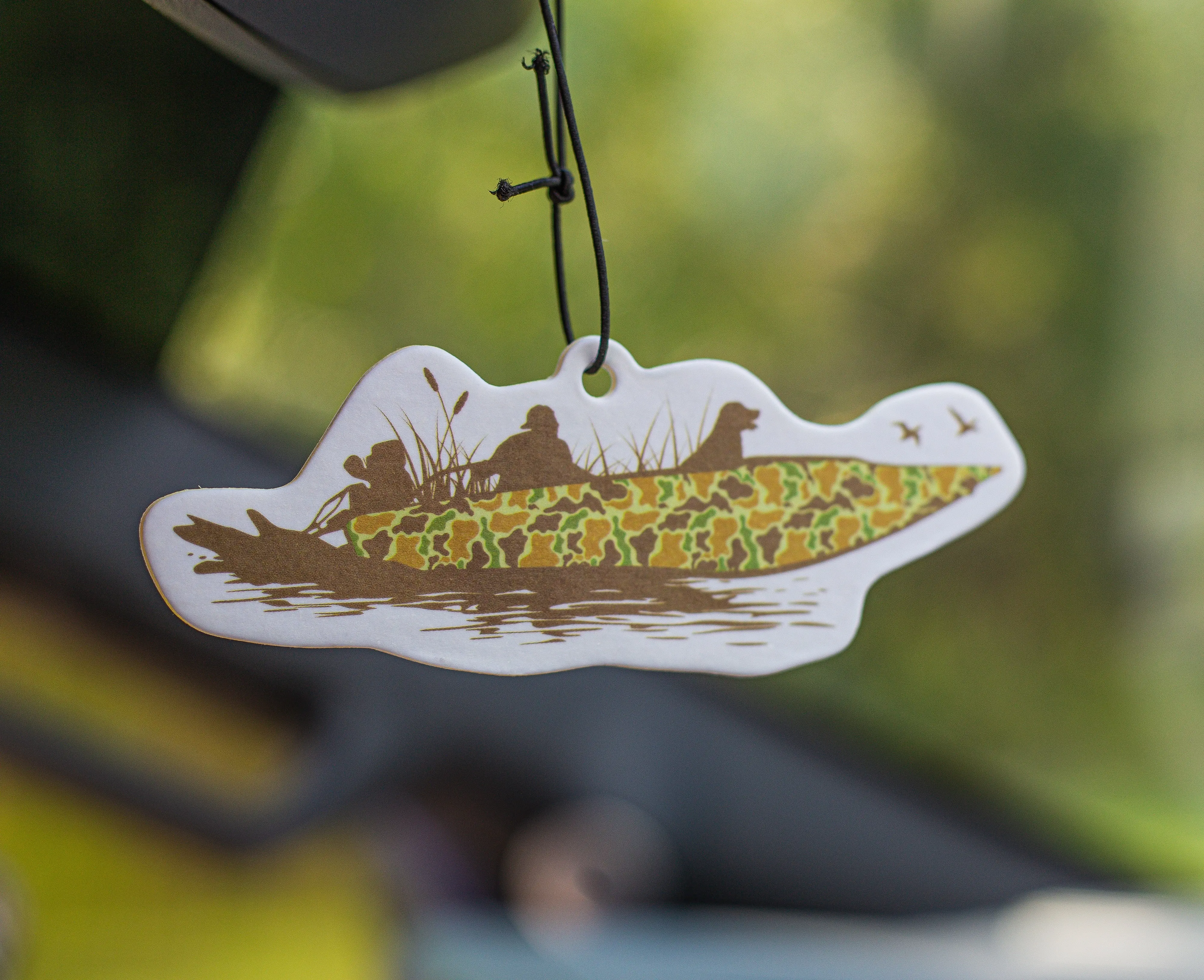 Duck Boat - air freshener - Black Ice scent. Duck Boat - air freshener - Black Ice scent.
