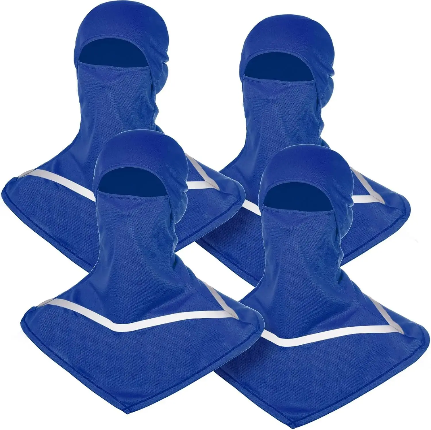 4 Pcs Balaclava Sun Men Face Mask UV Protection with Reflective Strip for Construction Work Neck Covers Summer