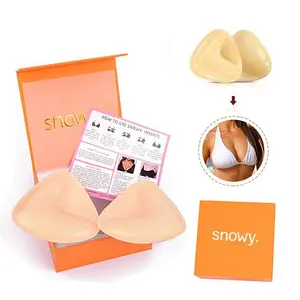 Snowy Push Up Sticky Bra-Sticky Push Up Inserts-Instant Boost Double-No Trace Push Up Adhesive Bra-Upward Lift Adhesive Bra-Jelly Seamless Lift Sticky Bra-Waterproof Sweatproof Push Up Bra