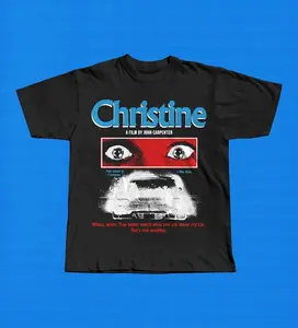 Christine 1983 Movie T-Shirt  John Carpenter, Stephen King Horror Graphic Tee