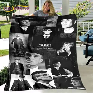 P-Peaky Blinders Tommy Shelby Soft Plush Blanket,Flannel Blanket Throw Blanket for Living Room Bedroom Bed Sofa Picnic Cover Kid