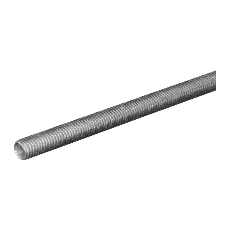 Hillman 78906 Zinc-Plated Steel Threaded Rod, 8-32 In. x 1 ft, Ideal for Outdoor Sailing, Water Sports