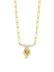 Chérie Pearl Shell Pendant Necklace