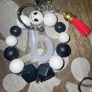 Silicone Bead Wristlet Keychains, and more