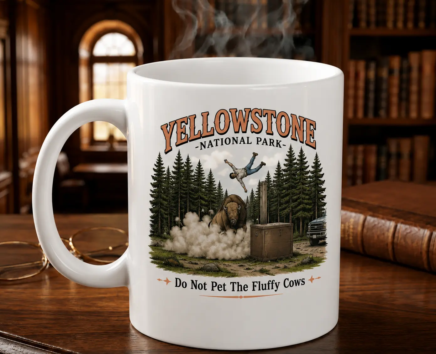 [MADE IN US] Do Not Pet The Fluffy Cows Mug, Family Trip Outfit, Matching Camp Mug, Vacation Gifts, Bye Son Mug