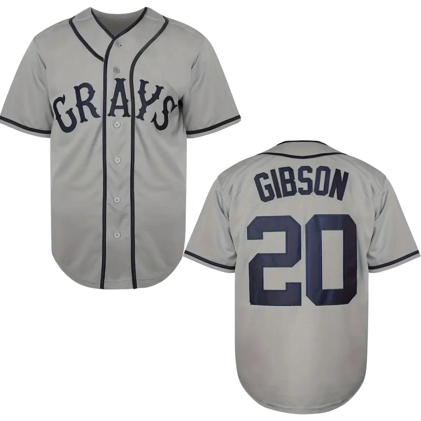 Men's #20 Josh Gibson Homestead Black Grays Baseball Jersey Stitched Black Gray Classic Fit,back to school,back to school haul