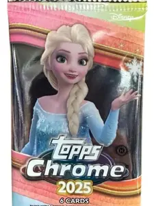 P - 1 (ONE) PACK - 2025 Topps Chrome DISNEY Hobby Cards ***MUST BE OPENED LIVE